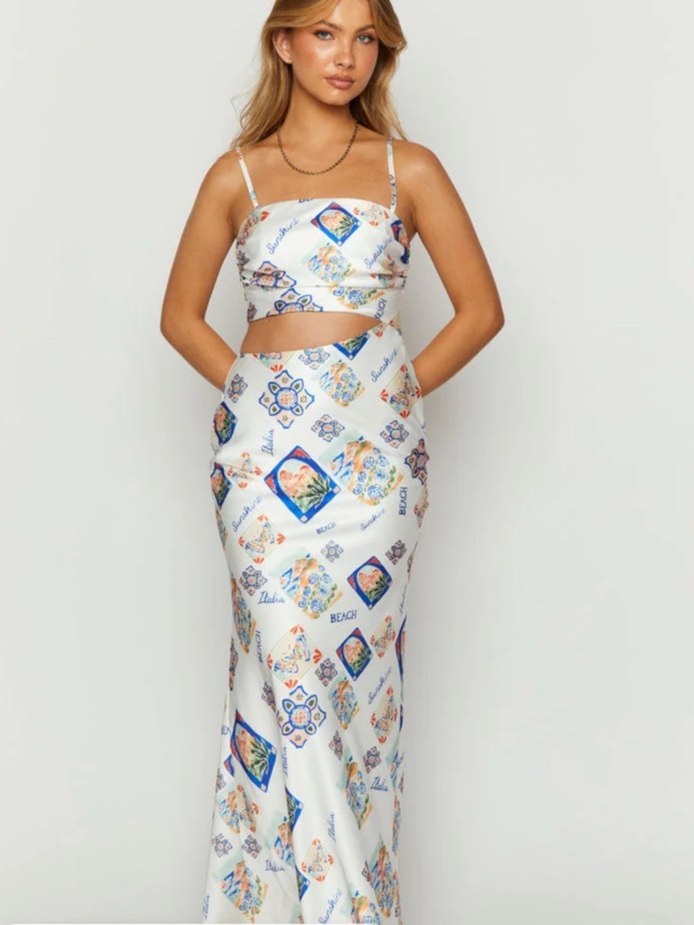 BEGINNING BOUTIQUE| ITALIA CUT OUT MAXI DRESS